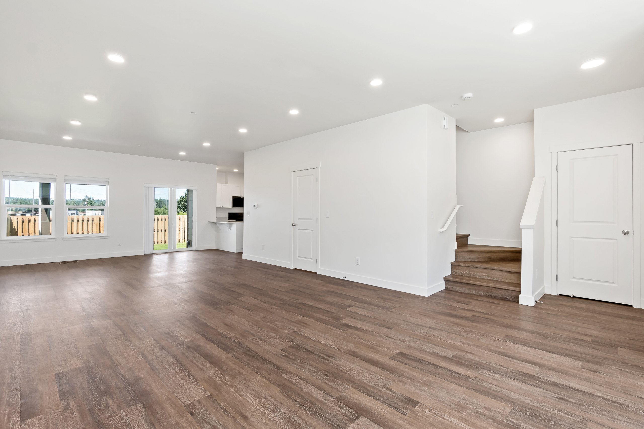 Living Room with Recessed Lighting