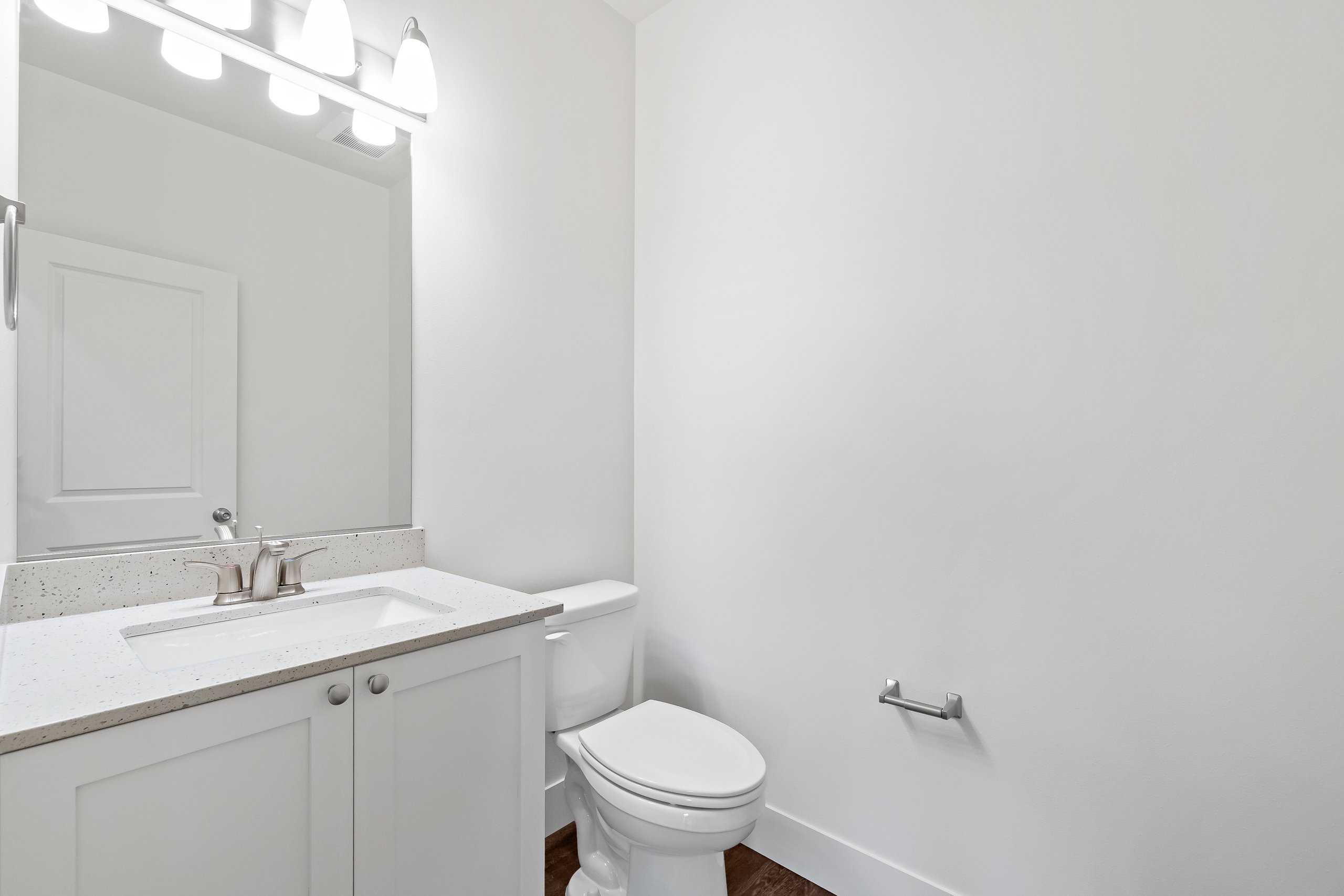 Guest Bathroom with Quartz Countertops