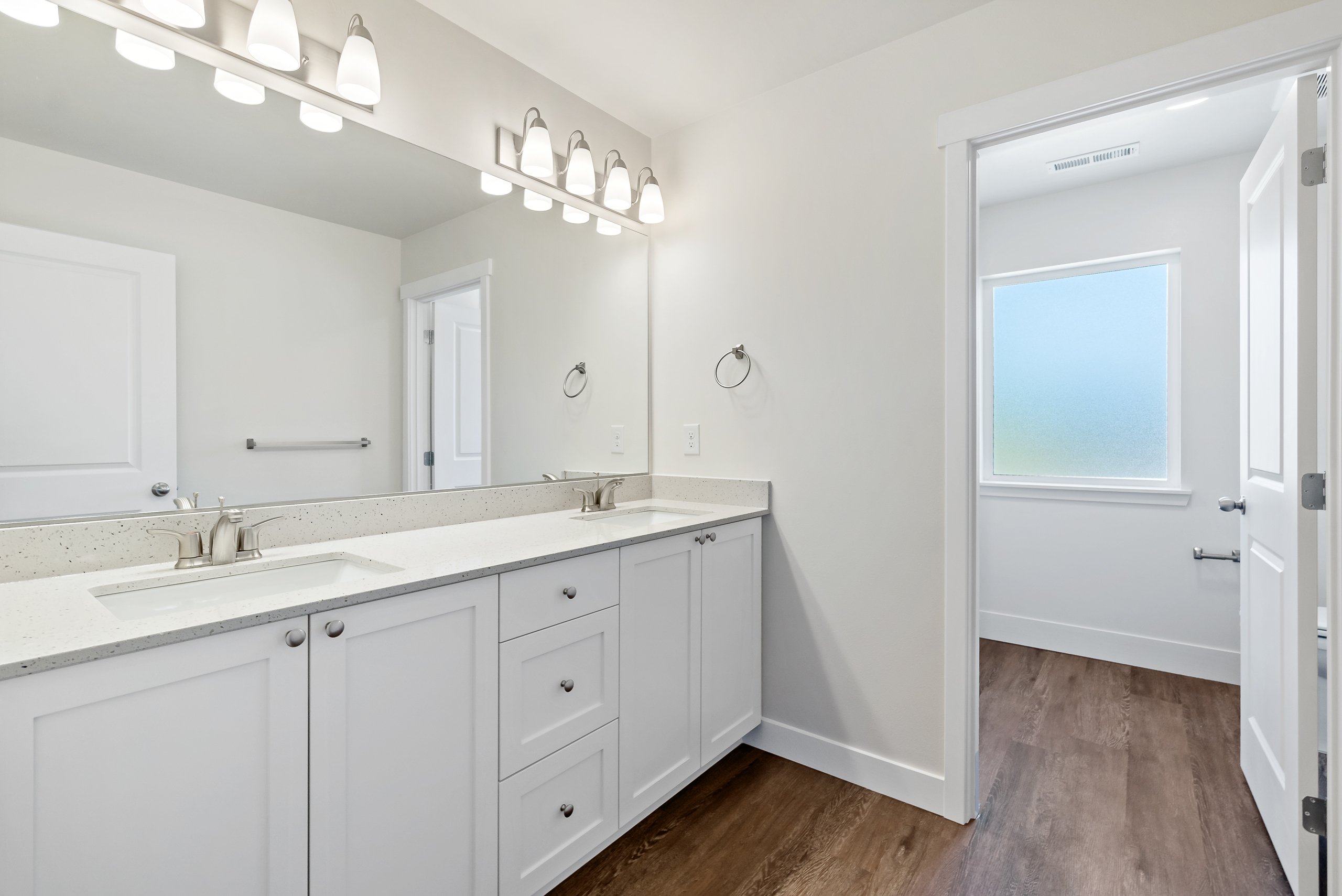 Primary Bathroom with Double Sink Vanity